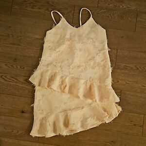 Girls A line designer dress from Korea with asymmetrical ruffles